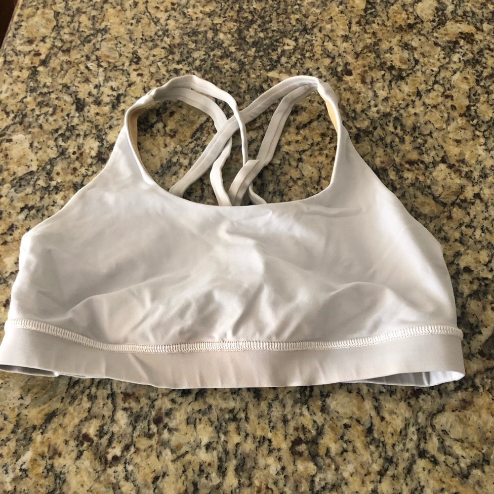 Lululemon Energy bra size 6 white